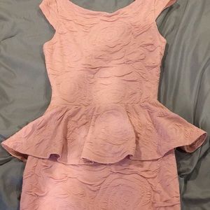 Peplum mini dress